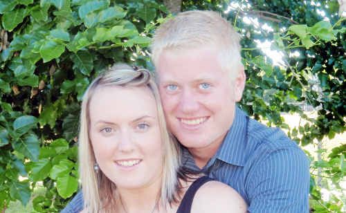 Jacob Moerland with his fiancee, Kezia Muccahy. Jacob Moerland with his fiancee, Kezia Muccahy.